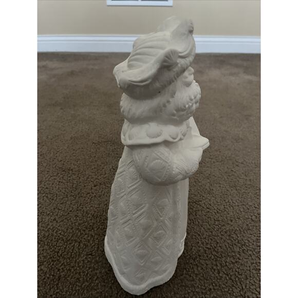Seashell Santa w/ Lighthouse& Sailboat Unpainted Ceramic Bisque - Picture 6 of 10
